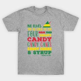 Candy, Candy Canes, Candy Corn, & Syrup © Graphic Love Shop T-Shirt